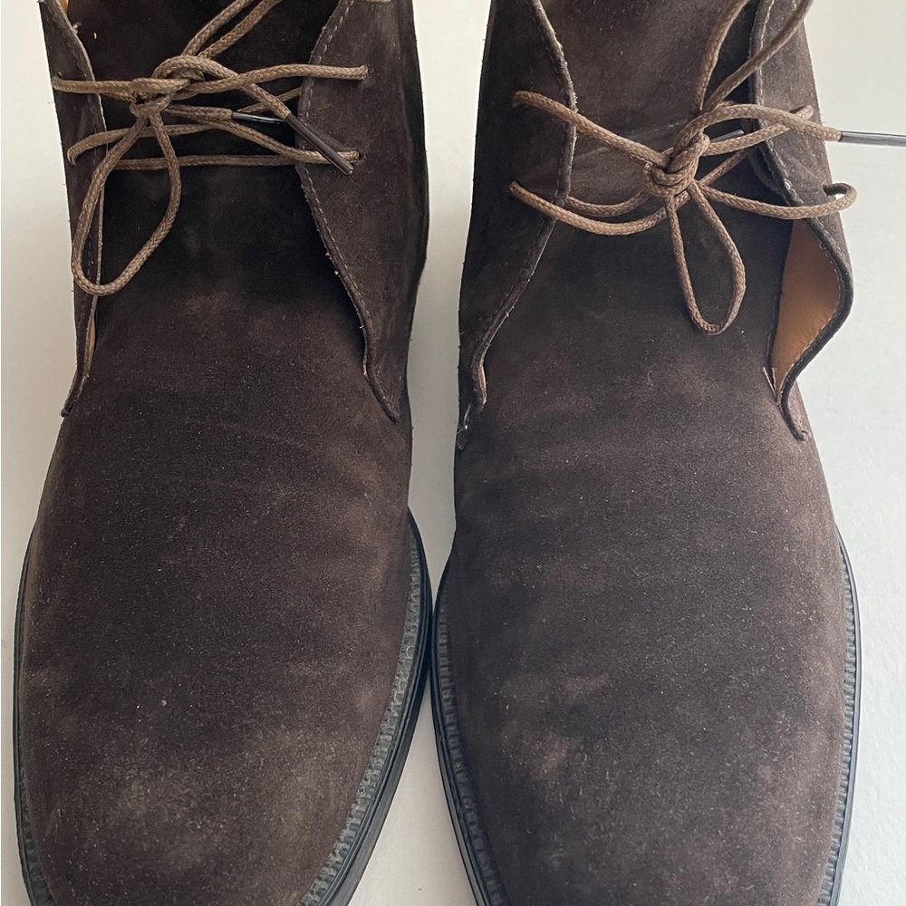 Salvador Ferragamo Men's Brown Suede Desert boots.